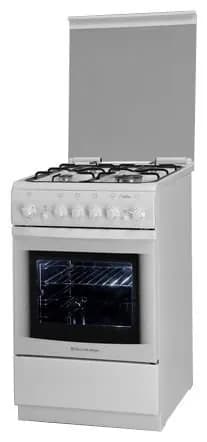 de luxe 506040.03Г ЧР Плита газовая 506040.03Г (КР) ЧР белый, конфорок 4 шт, духовка 54 л, 50 см x 85 см x 60 см