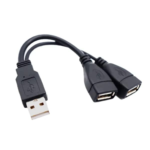 Хаб разветвитель 1 USB на 2 x A 30 см Dream A8/Переходник для ПК, Mac OS / HUB порта