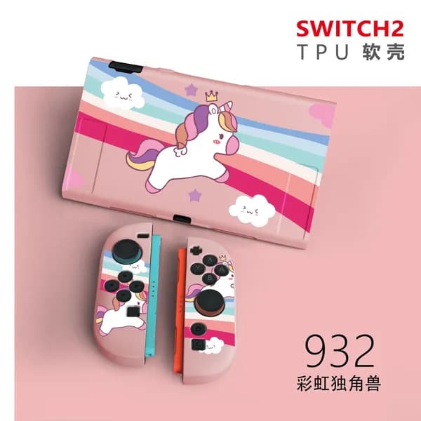 Защитный чехол для Switch 2-го поколения, мягкий чехол из ТПУ, матовый цветной чехол.