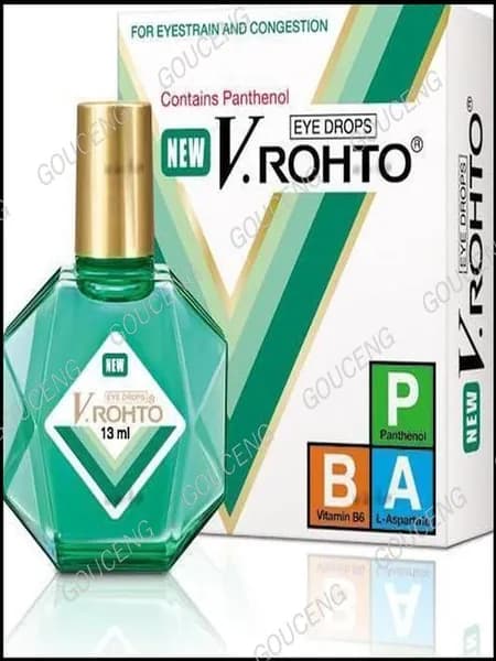 Увлажняющие, витаминизированные капли V.ROHTO THUOC NHO MAT , EYE DROPS, Contains Panthenol, for eyestrain and congestion, 13мл, Вьетнам