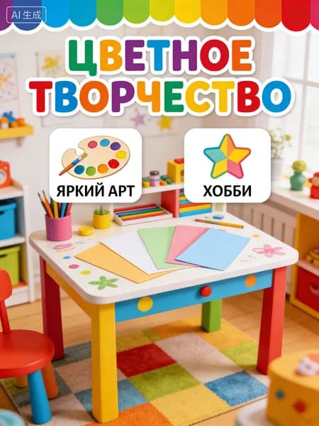 Водная бумага для рисования для детей, разноцветный квадрат увеличенный 1 штука, для школьных выставок и конкурсов работ