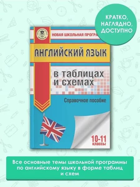 ЕГЭ. Английский язык в таблицах и схемах. 10-11 классы | Терентьева Ольга Валентиновна
