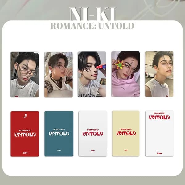 Карточки Enhypen ROMANCE UNTOLD K-pop карточки коллекционные кпоп карты 5.4*8.6cm 5 шт