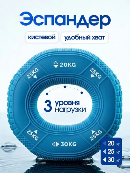 Эспандер кистевой резиновый для рук 3 уровня нагрузки