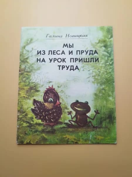 Детская книга СССР "Мы из леса и пруда на урок пришли труда", 1982