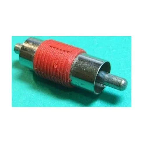 RCA штекер - RCA штекер Переходник пластик