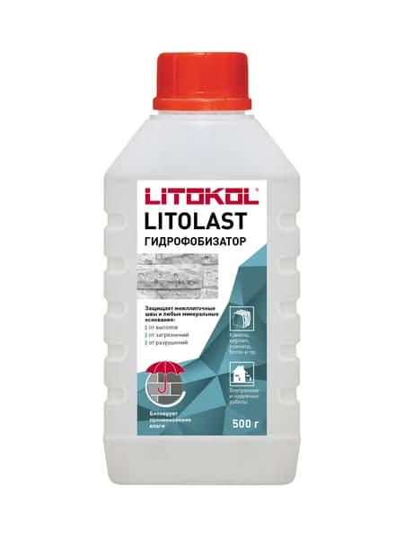 Водоотталкивающая пропитка гидрофобизатор LITOKOL ЛИТОЛАСТ/LITOLAST, 500 г