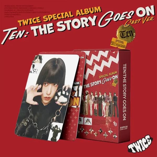 VOFIRROB TWICE TEN THE STORY GOES ON Специальный альбом, 55 ломо-карточек, K-POP мини-фотокарточки, коллекционный постер 2025 года