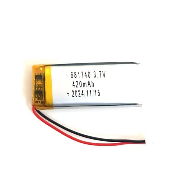 DIGMA Freedrive 720 аккумулятор для видеорегистратора 3.7v 420mAh 2pin + разъем (фишка) коннектор на 2 провода (батарея на видеорегистратор универсальная) Терабайт Маркет