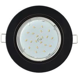 1 шт. Ecola GX53 H4 5310 Glass Стекло Круг черный хром - черный 38x126 (к+) Экола h4design