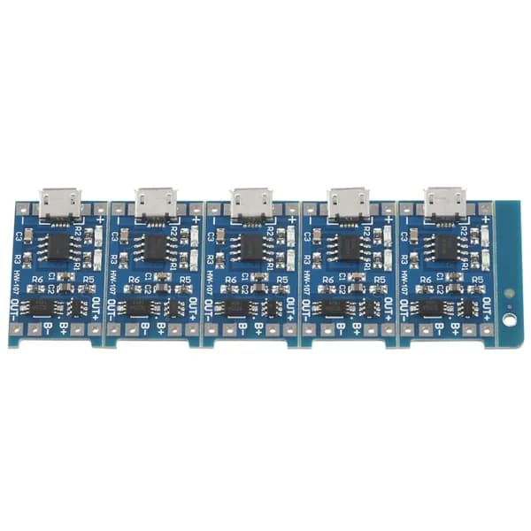 5 шт. 1A 5V Micro-USB для литиевой батареи Модуль платы зарядного устройства TE420