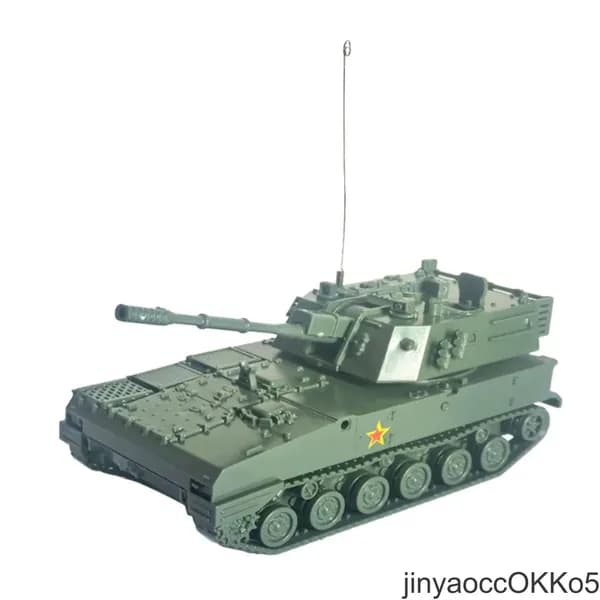 Модель танка 1:72, 4D, сборная, зеленая, 9.8x4.5x5 см, для коллекционирования и декора