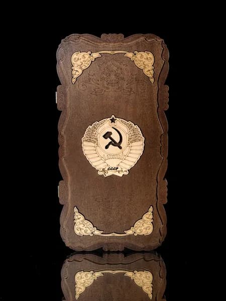 Нарды большие деревянные резные 50х50