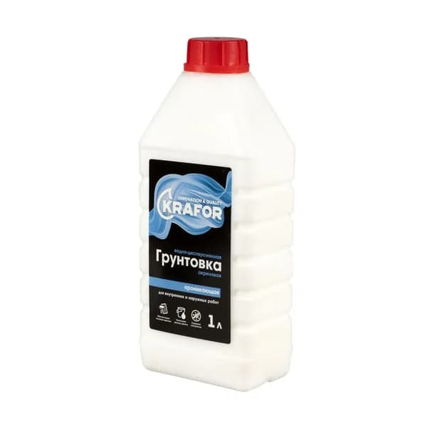 Грунтовка проник. Универс. 1 л KRAFOR (синяя этик.)