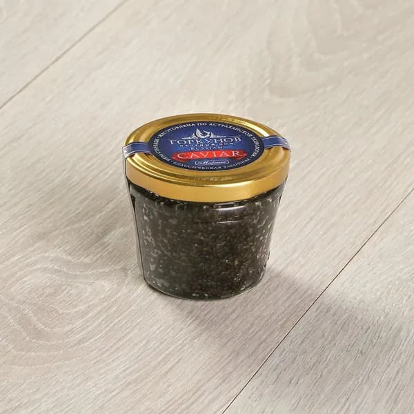 Икра стерляди черная Горкунов зернистая 100 г