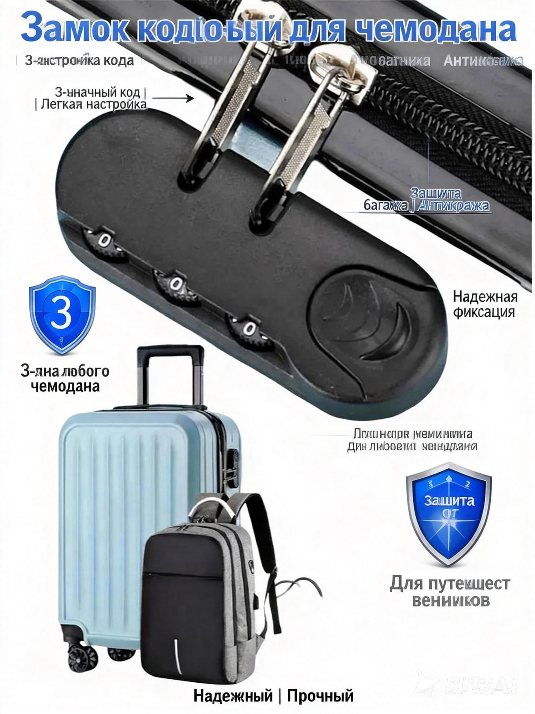Замок багажный