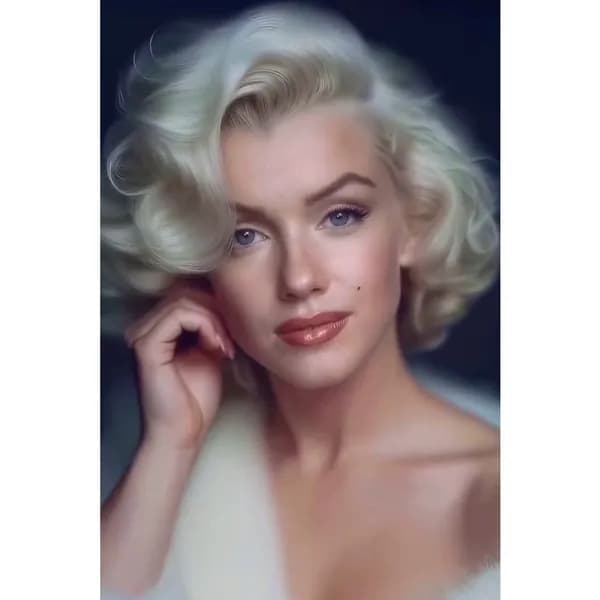 Металлический логотип, Мэрилин Монро, художественное фото, 20х30 см