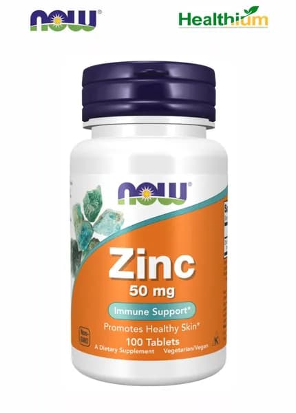Антиоксидант NOW Zinc Gluconate 50мг 100 таблеток Нау цинк глюконат 50 мг