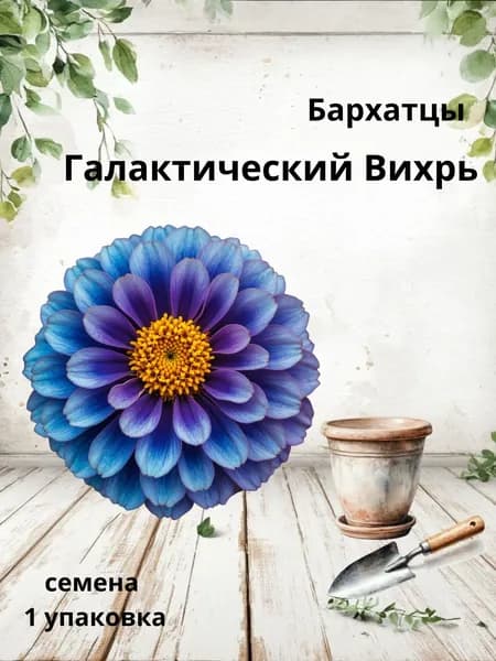 Бархатцы Галактический Вихрь, семена, 10 шт