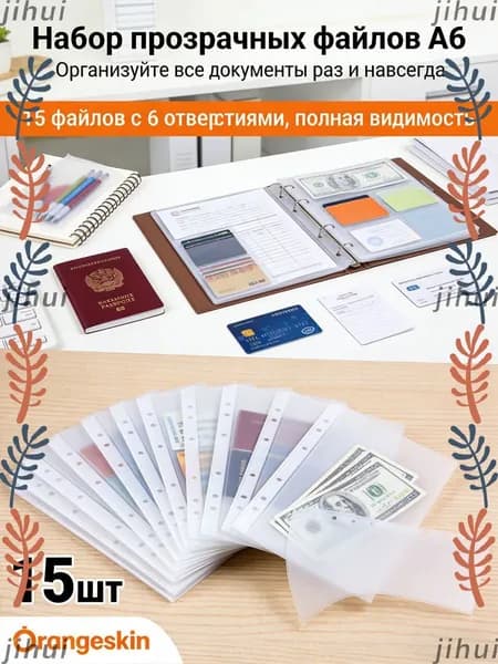 Папка для труда A6, 15 шт.