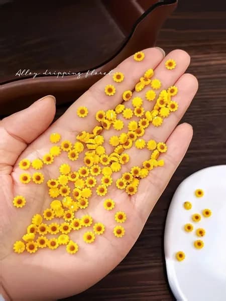 Свежие имитированные ромашки из смолы, 200 шт./упак., DIY-цветы для украшений, летняя коллекция