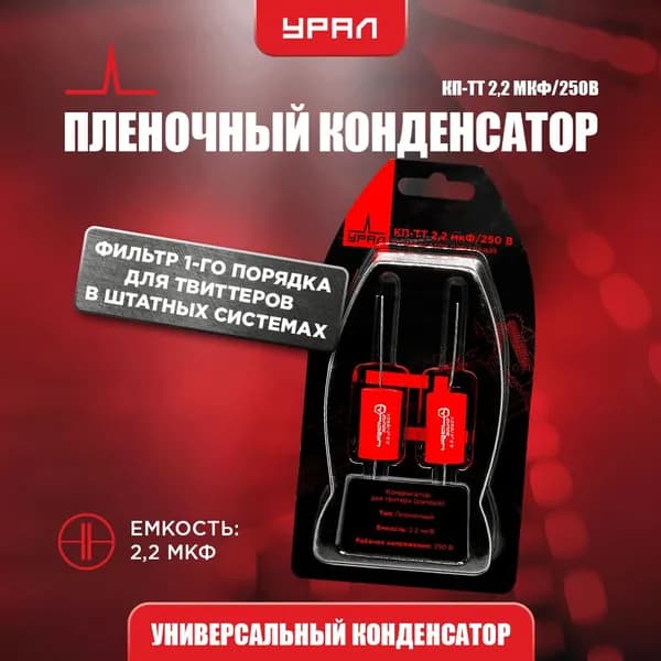 Пленочный конденсатор Урал КП-ТТ 2,2/250