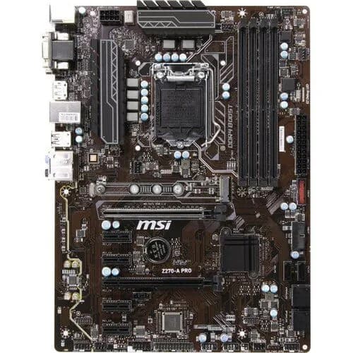 Материнская плата Socket 1151 v1 MSI Z270-A PRO для тех, кто любит максимальное качество без компромиссов