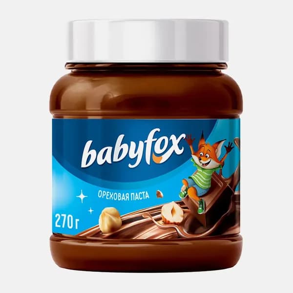 Паста шоколадно-ореховая BabyFox 270г