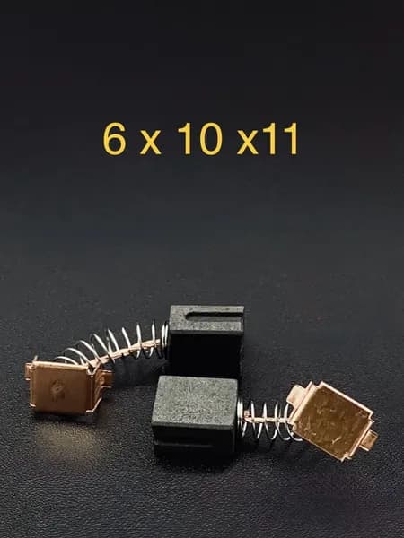 Угольные щетки Интерскол 6х10х11 №559 для УШМ (125/900), 2 штуки (1 пара)