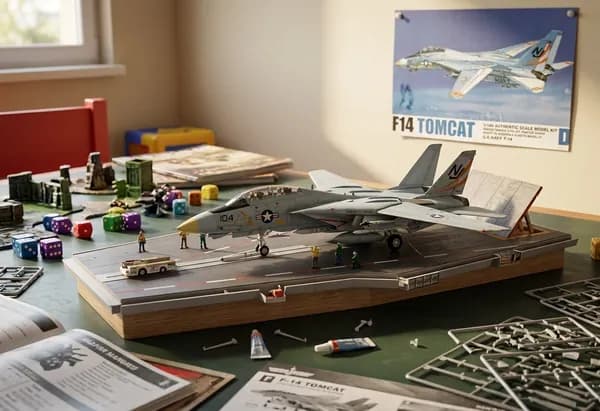 Сборная модель истребителя Grumman F-14 Tomcat 1:144