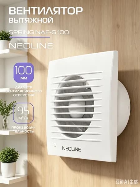 вентилятор вытяжной 100,Вентилятор вытяжной NEOLINE NAF-S 100