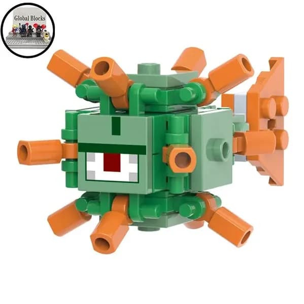 Аниме фигурок Конструктор (совместим с лего),Майнкрафт/Minecraft (4.5см, пакет) Guardian-R590