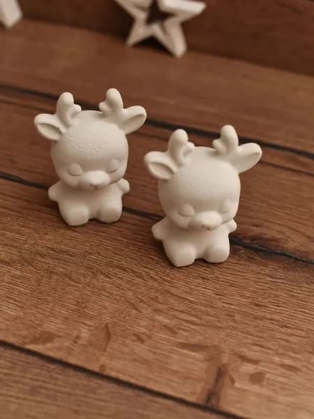 Олень фигурка для раскраски из гипса