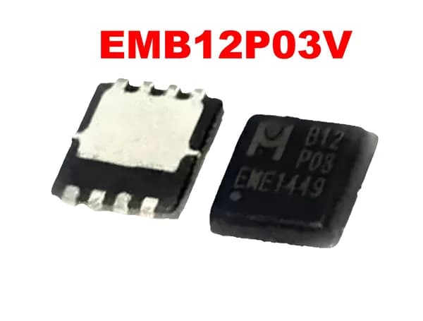 Микросхема EMB12P03V P-Channel MOSFET 30V 21A EDFN3X3