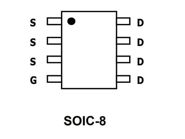 Микросхема AO4458 N-Channel MOSFET 30V 20A SOIC8