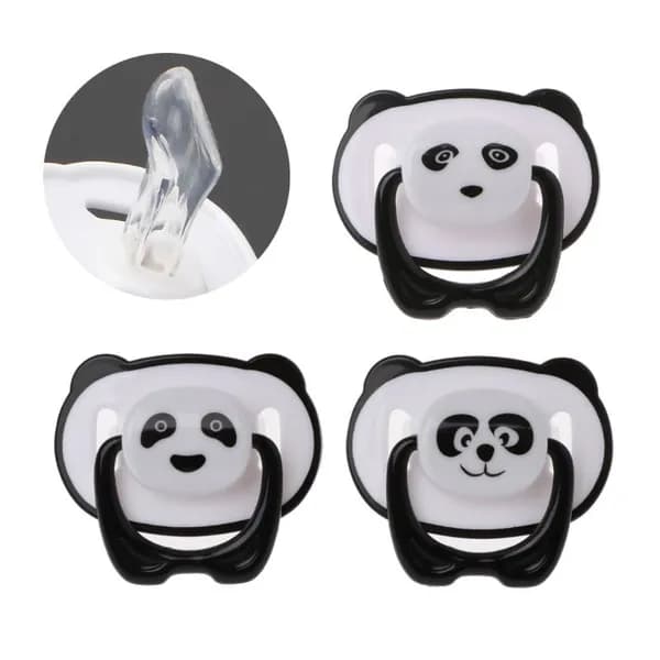 (1 шт.) Пустышка Baby Panda-Плоская головка Тип большого пальца B