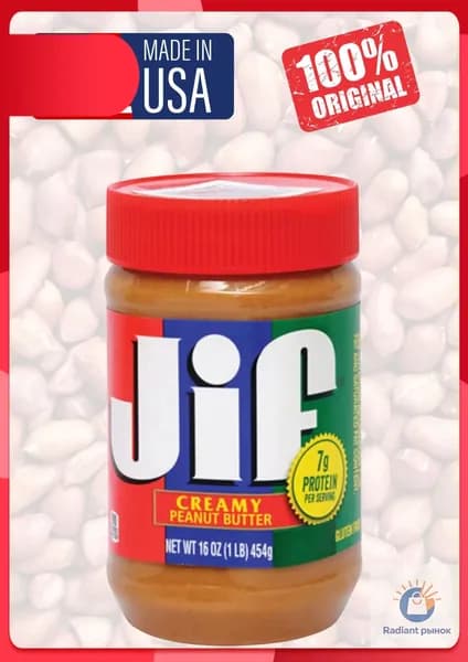 Jif Creamy Мягкое арахисовое масло 454 г