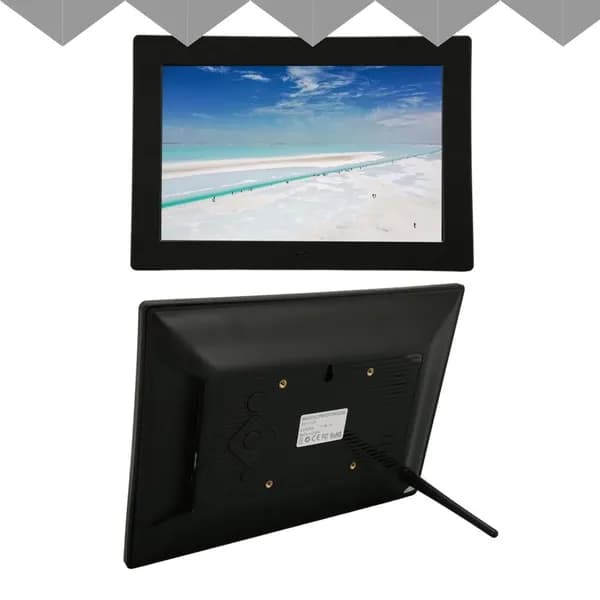 10 Inch Digital Photo Frame, Удобный обмен контентом и простая установка, для ежедневного использования дома Черный американский стандарт