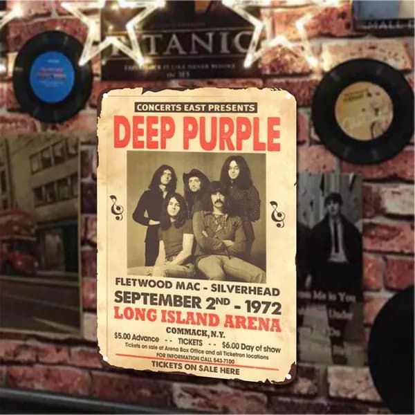 Плакат "Deep Purple", 30 см х 20 см