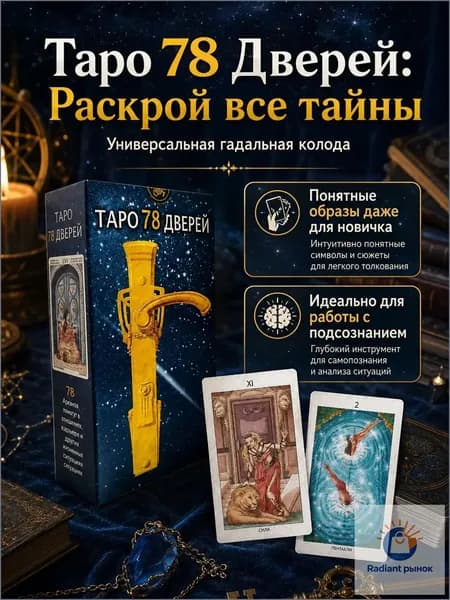 Tapo 78 Дверей Карты Таро Русская версия игры Blue edge бумажными.Карты Таро классические универсальные обучающая колода для начинающих