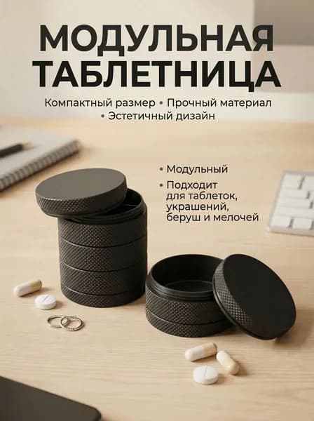 Таблетница модульная для лекарств