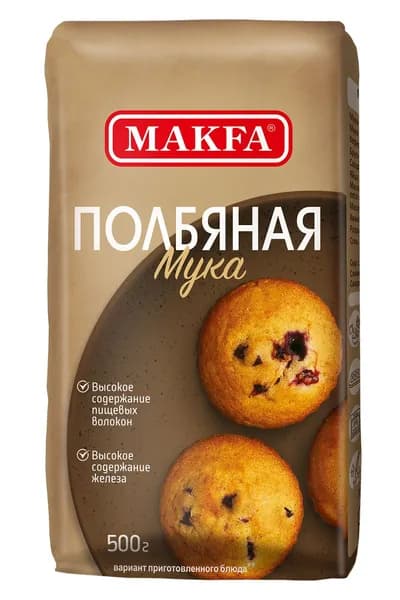 Мука Makfa полбяная, 500 г