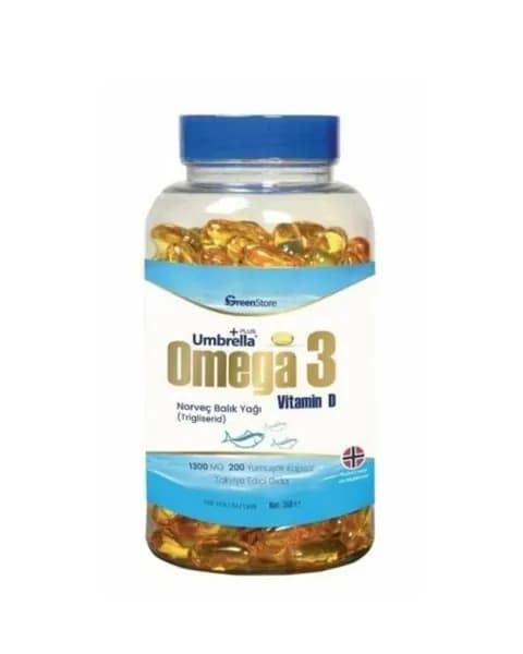 Green Store Umbrella Omega 3 Рыбий Жир 200 Капсул
