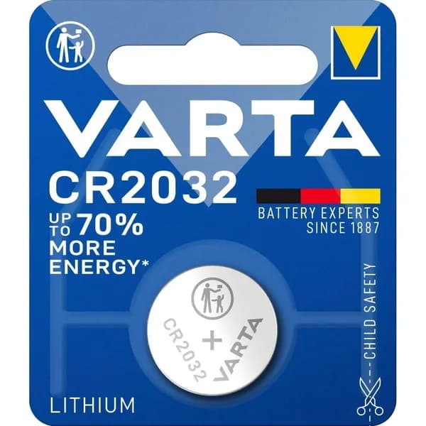 Varta Батарейка CR2032, Li (литиевый) тип, 230 мА•ч, 1 шт