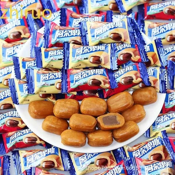 Конфеты Alpenliebe ирис жевательный с мягкой начинкой