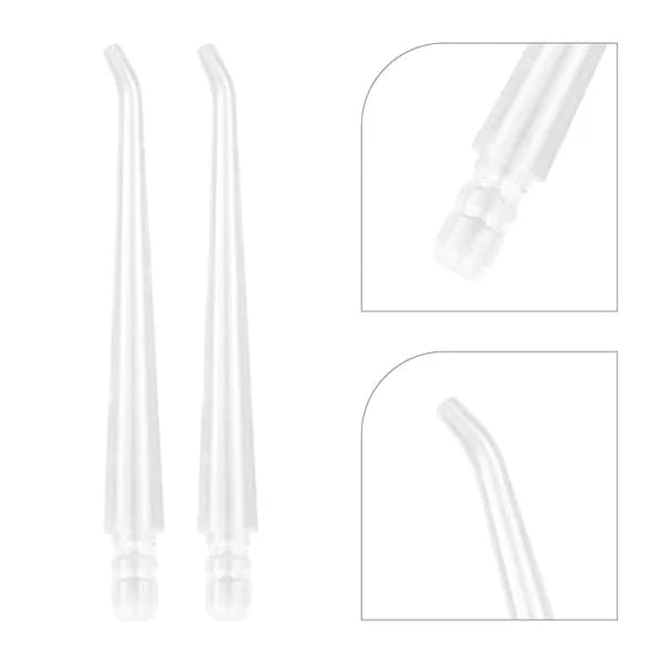 Набор из 6 прозрачных пластиковых насадок для водного ирригатора, для ежедневного ухода за зубами