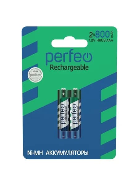Perfeo Ni-Mh аккумуляторы HR03 AAA 800mAh на блистере, 2шт, 1.2V