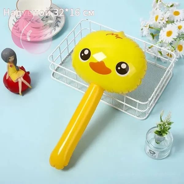 Надувная игрушка из ПВХ 30 см для игр в воде и развития моторики детей от 3 лет