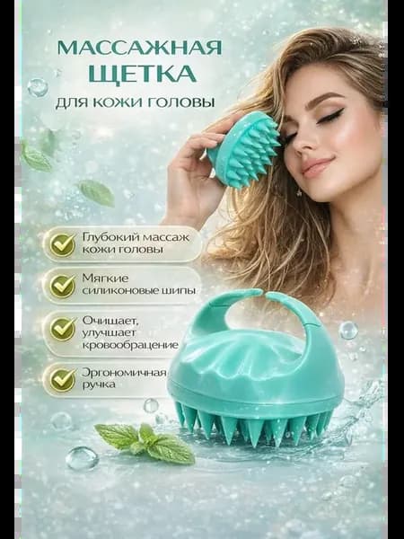 Массажер для головы и мытья волос подарок женщине