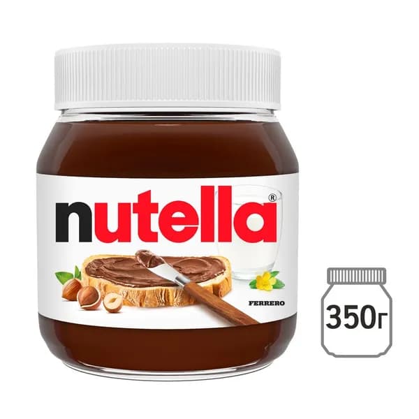 Ореховая паста Nutella, с добавлением какао, 350 г